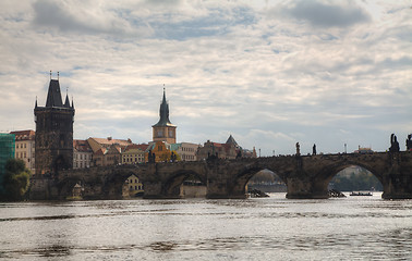 Image showing Charles bridge in Prague