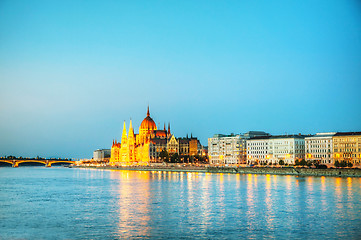 Image showing Hungarian Parliament building in Budapest