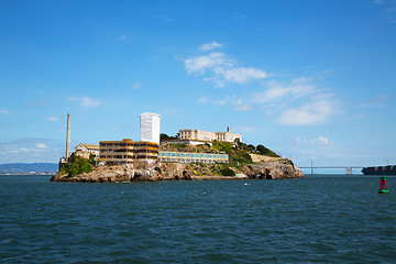 Image showing Al?atraz island in San Francisco bay, California