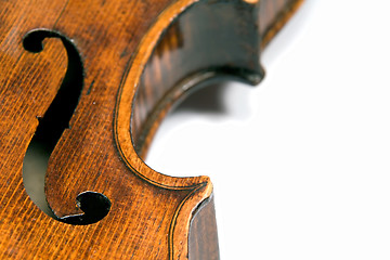 Image showing Violin f-hole
