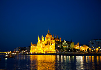 Image showing Hungarian Houses of Parliament in Budapest