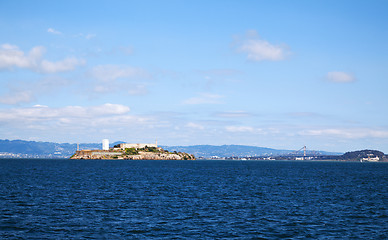 Image showing Al?atraz island in San Francisco bay, California