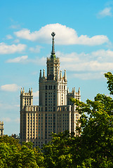 Image showing View to Moscow state university
