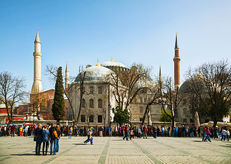 Image showing Hagia Sophia in Istanbul, Turkey early in the morning