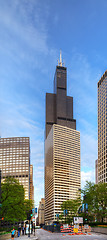 Image showing Cityscape of Chicago with the Willis Tower (Sears Tower)