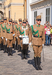 Image showing Guards of honor at the Presidential palace in Budapest