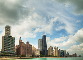 Image showing Downtown Chicago, IL on a sunny day