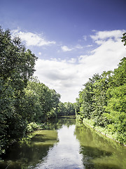 Image showing River with trees in summer