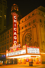 Image showing  Chicago theather neon sign