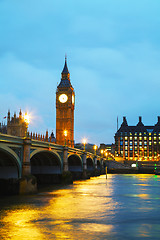 Image showing Big Ben tower in London