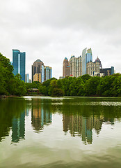 Image showing Midtown Atlanta on a cloudy day