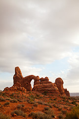 Image showing Scenic view at Arches National Park, Utah, USA