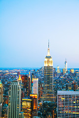 Image showing New York City cityscape in the night