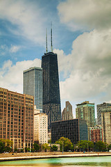 Image showing Downtown Chicago, IL on a sunny day