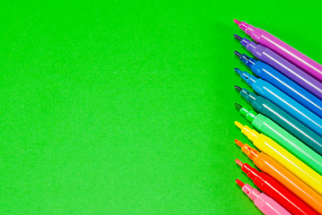 Image showing Colorful felt pens 