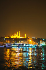 Image showing Istanbul cityscape with Suleymaniye Mosque