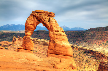 Image showing Delicate Arch at Arches National Park, Utah, USA