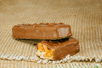 Image showing Two chocolate bars