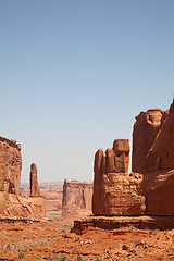 Image showing Scenic view at Arches National Park, Utah, USA