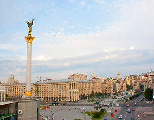 Image showing Central square of Kiev, Ukraine at the morning