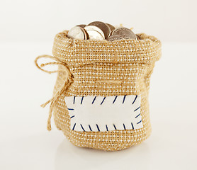 Image showing Sack full of coins