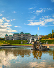 Image showing Belvedere palace in Vienna, Austria