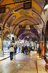 Image showing Grand Bazaar in Istanbul interior