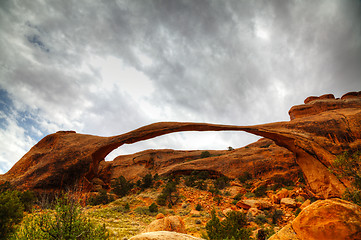 Image showing Landscape Arch in Arches National Park, Utah