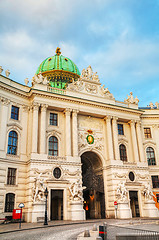 Image showing St. Michael's wing of Hofburg Palace in Vienna, Austria