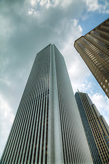 Image showing Skyscrapers in the downtown Chicago, Illinois
