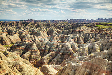 Image showing Scenic view at Badlands National Park, South Dakota, USA