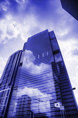 Image showing Skyscrapers in the downtown Chicago, Illinois