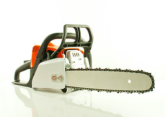 Image showing Chainsaw over the white background