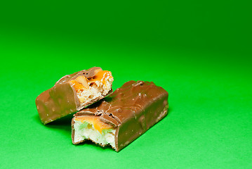 Image showing Two chocolate bars