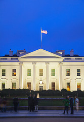 Image showing The White House building in Washington, DC