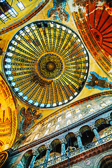 Image showing Interior of Hagia Sophia in Istanbul, Turkey