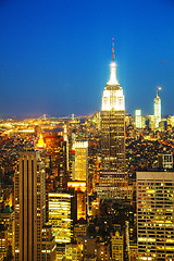 Image showing New York City cityscape in the night