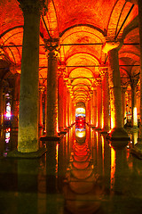 Image showing Basilica Cistern interior