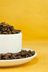 Image showing Cup full with coffee beans