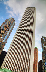 Image showing Skyscrapers in the downtown Chicago, Illinois