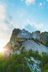 Image showing Mount Rushmore monument in South Dakota