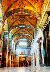 Image showing Interior of Hagia Sophia in Istanbul, Turkey