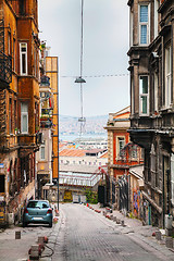 Image showing Lonely street of Istanbul in the evening