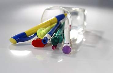 Image showing  pens, pin, pins