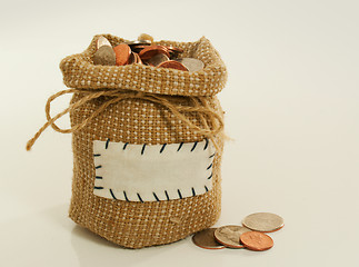 Image showing Sack full of coins