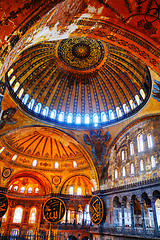 Image showing Interior of Hagia Sophia in Istanbul, Turkey