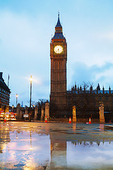 Image showing Big Ben tower in London