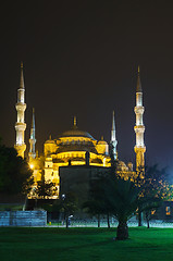 Image showing Sultan Ahmed Mosque (Blue Mosque) in Istanbul