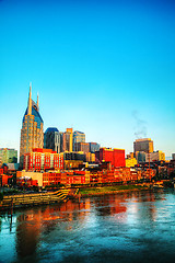 Image showing Downtown Nashville cityscape in the morning