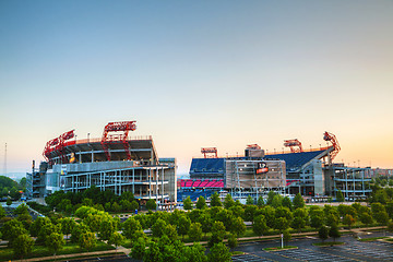 Image showing LP Field in Nashville, TN in the morning